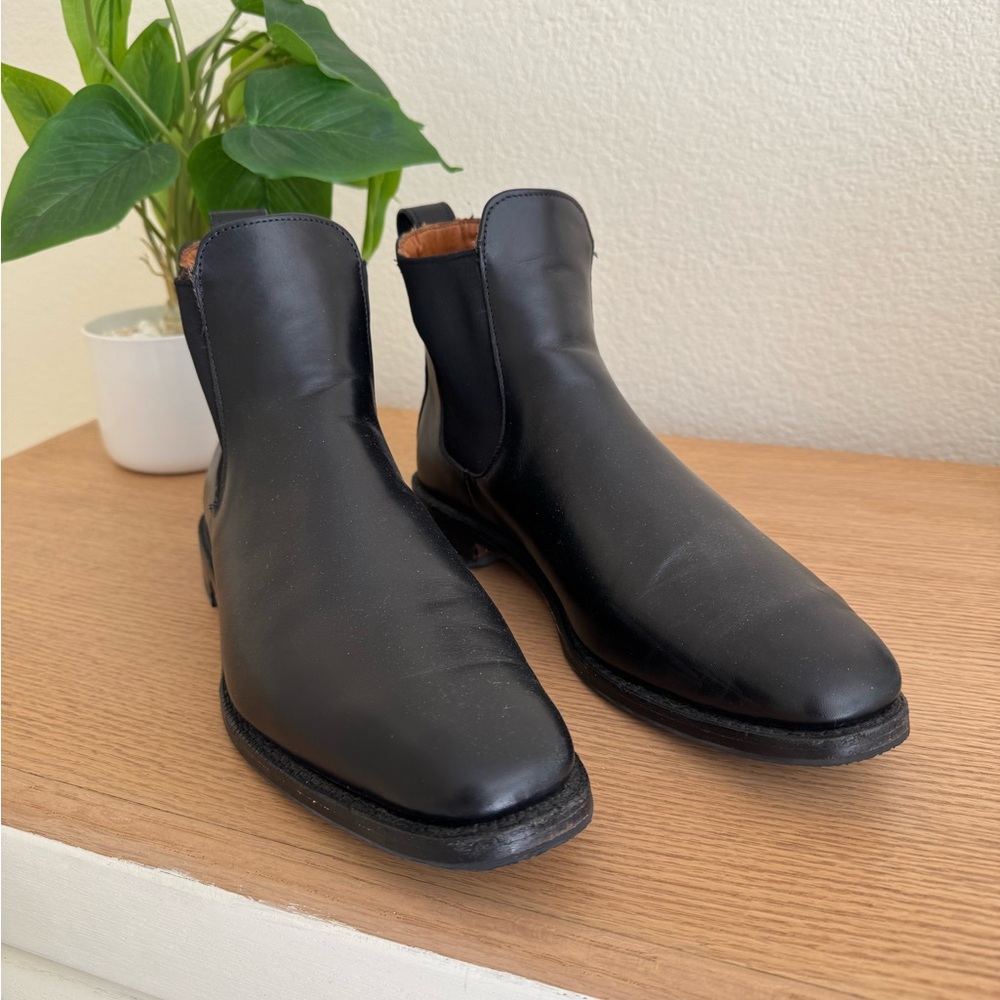 Men's Black Leather Chelsea Boots